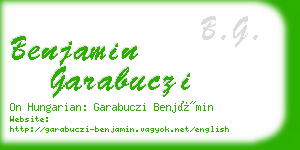 benjamin garabuczi business card